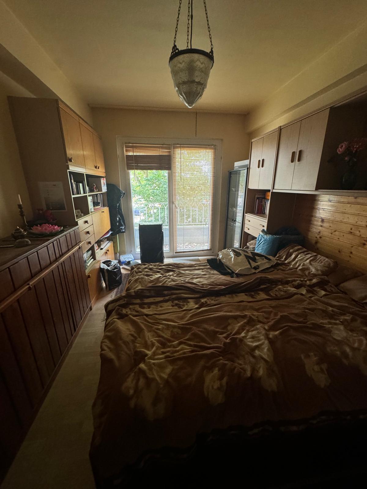 Schlafzimmer, vor der Räumung